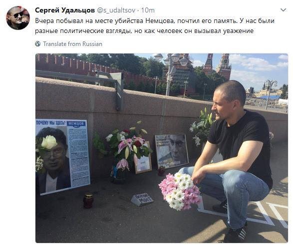 Подобное тянется к подобному, а Удальцов — к Немцову